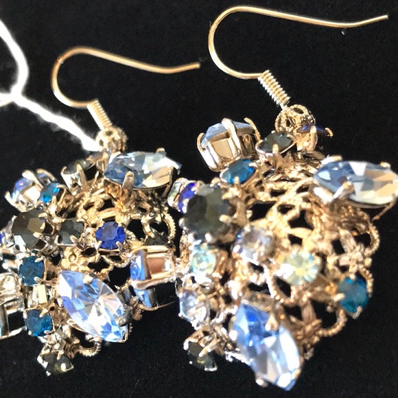 Italian Swarovski Crystal Earrings - Picture 2 of 2